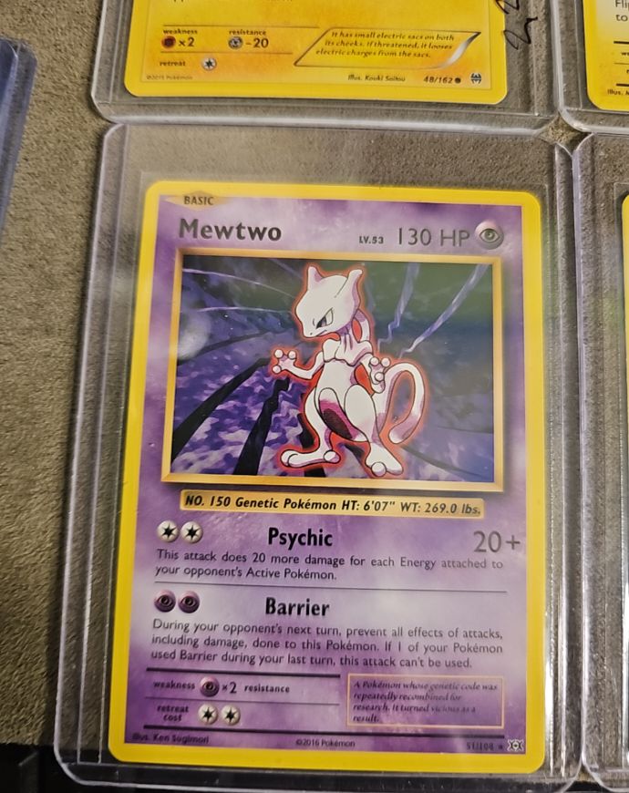 2016 Pokémon XY Evolutions #51 Mewtwo — front