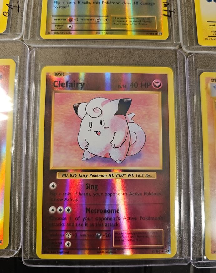 2016 Pokémon XY Evolutions #63 Clefairy — front
