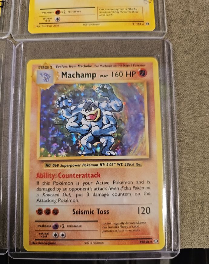 2016 Pokémon XY Evolutions #59 Machamp — front