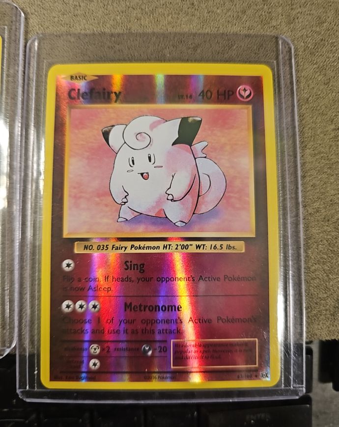 2016 Pokemon XY Evolutions #63 Clefairy — front