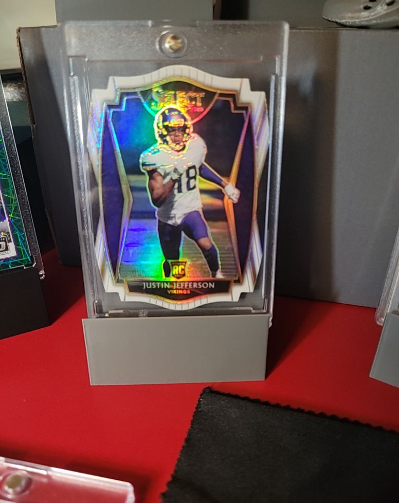 2020 Panini Select - Premier Level Silver Prizm #161 Justin Jefferson (RC) — front
