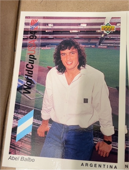 1993 Upper Deck World Cup USA 94 #66 Abel Balbo — front