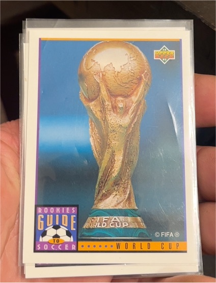 1993 Upper Deck World Cup 94 Preview Rookies Guide to Soccer — front