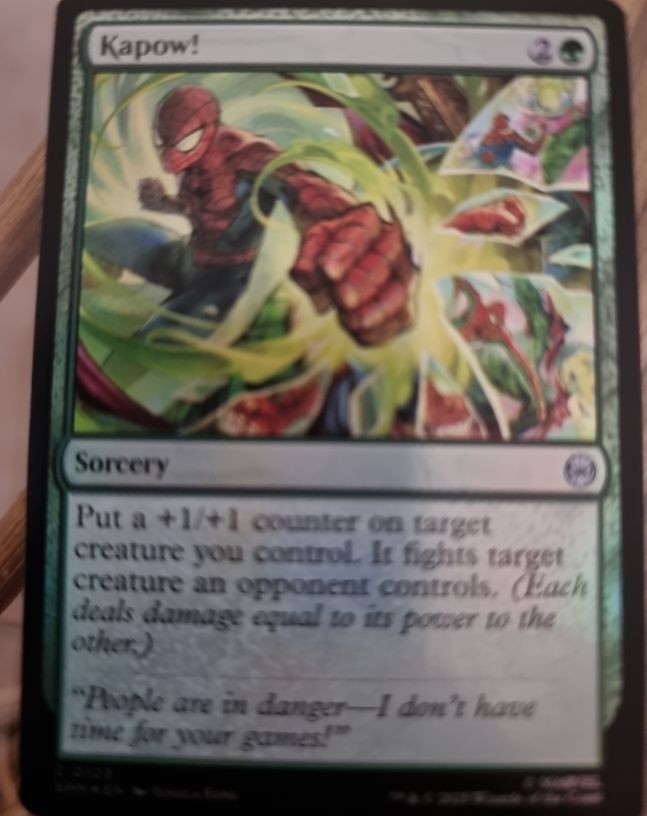 2025 Magic: The Gathering Universes Beyond Spider-Man #103 Kapow! — front