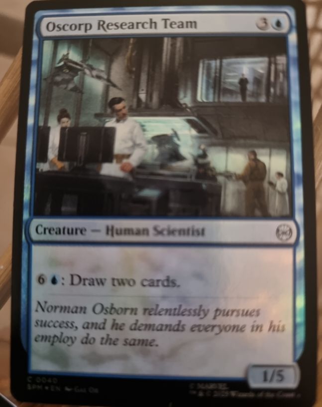 2025 Magic The Gathering Spider-Man #40 Oscorp Research Team — front