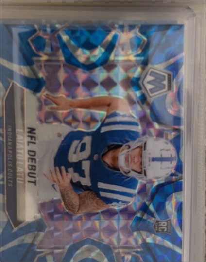 2024 Panini Mosaic NFL Debut #290 Laiatu Latu — front