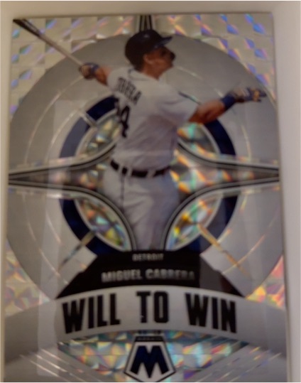 2022 Panini Mosaic Will to Win #WW-8 Miguel Cabrera — front