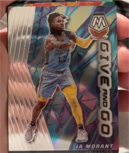 2022-23 Panini Mosaic #9 Ja Morant Give and Go — front