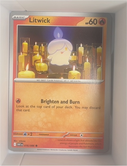 2025 Pokémon SV: White Flare #016 Litwick — front