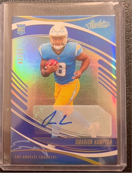 2025 Panini Absolute Football #166 Omarion Hampton — front