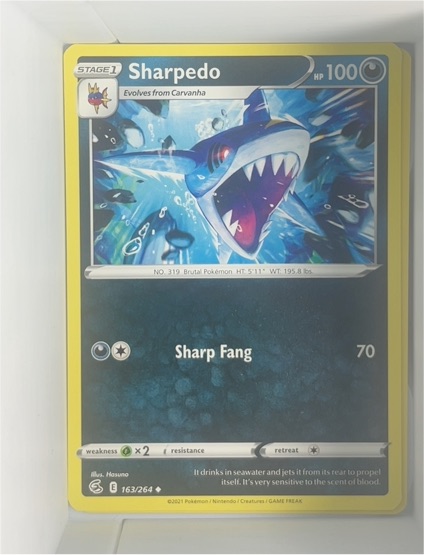 2021 Pokémon Fusion Strike #163 Sharpedo — front