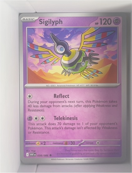2025 Pokémon SV: White Flare #038 Sigilyph — front