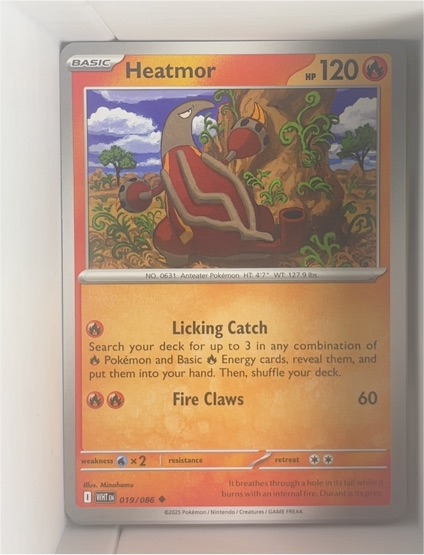 2025 Pokémon Scarlet & Violet White Flare #019 Heatmor — front