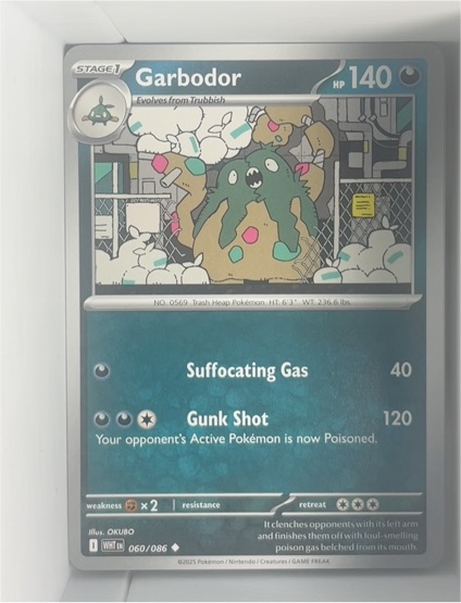 2025 Pokémon Scarlet & Violet White Flare #060 Garbodor — front