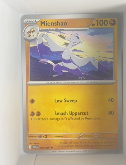 2025 Pokémon TCG Sv: White Flare #053 Mienshao — front