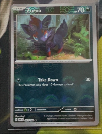 2023 Pokémon Scarlet & Violet #061 Zorua — front