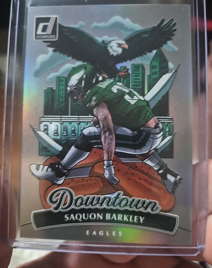 2025 Panini Donruss #7 Saquon Barkley Downtown — front