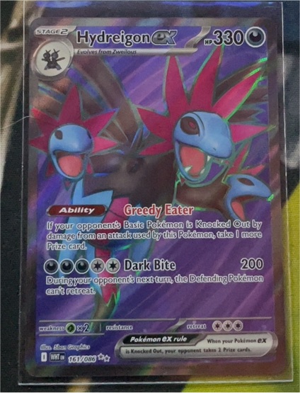 2021 Pokémon TCG Sword & Shield White Flare #161 Hydreigon EX — front