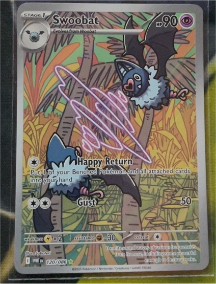2025 Pokémon Scarlet & Violet #120 Swoobat — front