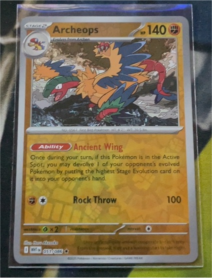 2025 Pokémon SV: White Flare #051 Archeops — front