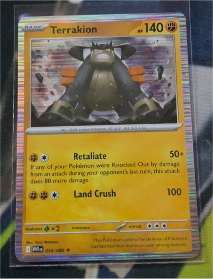 2025 Pokémon SV: White Flare #054 Terrakion — front