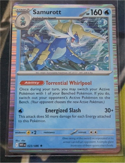 2023 Pokémon SV: White Flare #023 Samurott — front