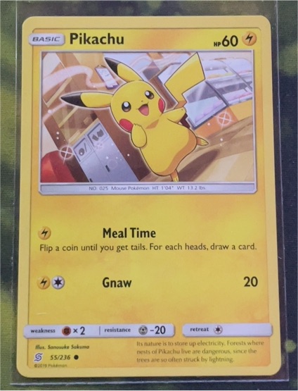 2019 Pokémon #55 Pikachu — front