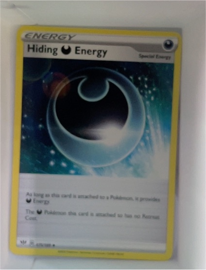 2020 Pokémon Darkness Ablaze #175 Hiding Energy — front