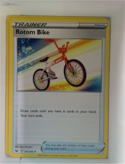2020 Pokémon Sword & Shield #181 Rotom Bike — front