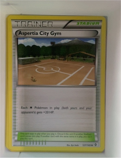 2012 Pokémon Boundaries Crossed #127 Aspertia City Gym — front