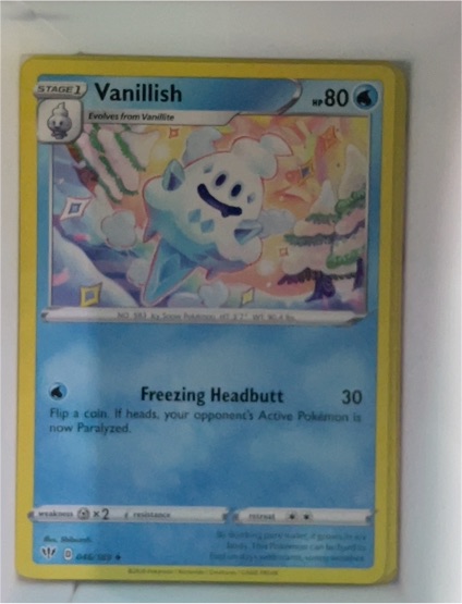 2020 Pokémon TCG Darkness Ablaze #46 Vanillish — front
