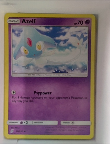 2019 Pokemon Unified Minds #85 Azelf — front