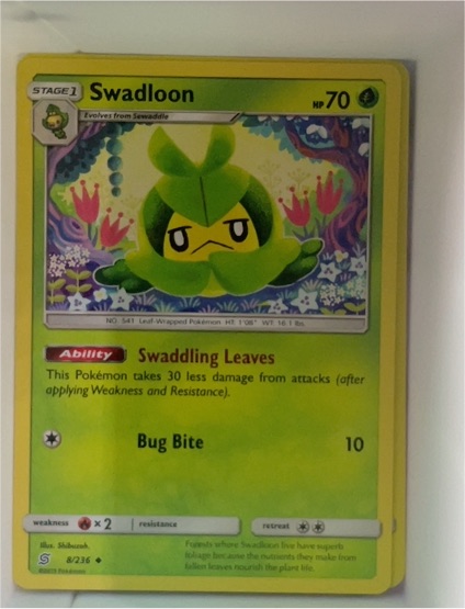 2019 Pokemon Unified Minds #8 Swadloon — front