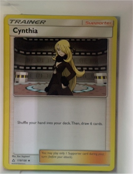 2018 Pokémon Ultra Prism #119 Cynthia — front