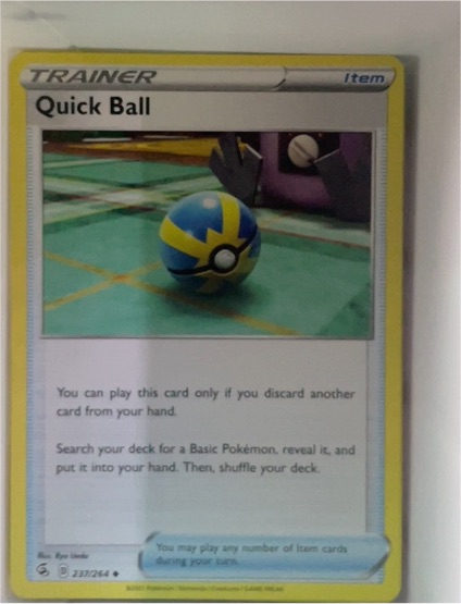 2021 Pokémon Fusion Strike #237 Quick Ball — front