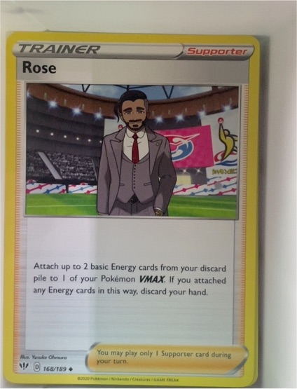 2020 Pokémon Darkness Ablaze #168 Rose — front