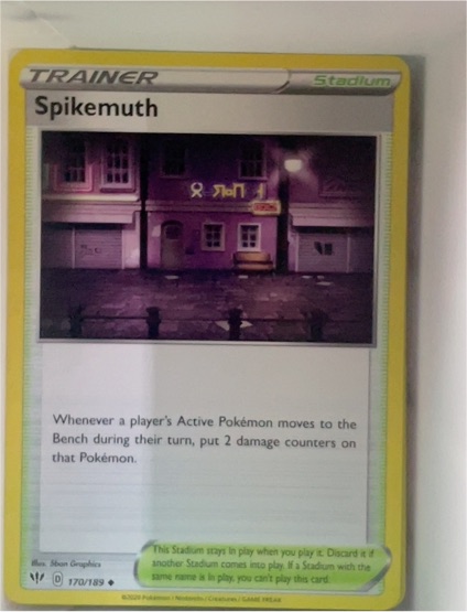 2020 Pokémon Darkness Ablaze #170 Spikemuth — front
