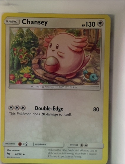 2019 Pokémon Hidden Fates #46 Chansey — front