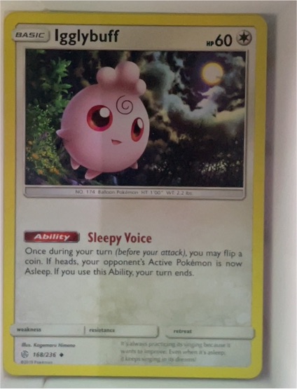 2019 Pokémon Sun & Moon Cosmic Eclipse #168 Igglybuff — front