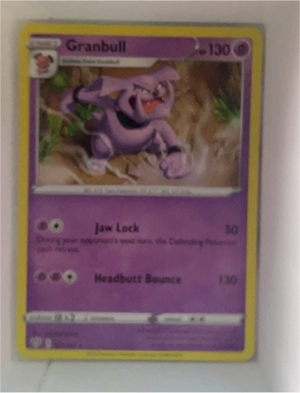 2020 Pokémon Sword & Shield Darkness Ablaze #71 Granbull — front