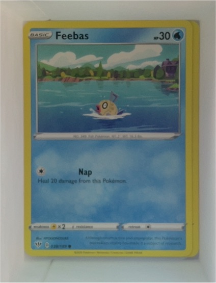2020 Pokémon Darkness Ablaze #038 Feebas — front