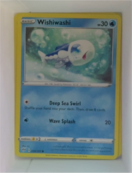 2020 Pokémon TCG Darkness Ablaze #50 Wishiwashi — front