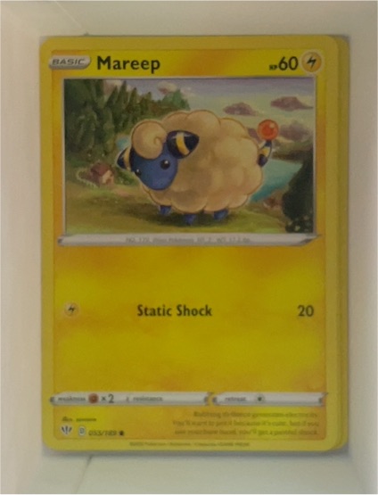2020 Pokémon TCG Darkness Ablaze #055 Mareep — front
