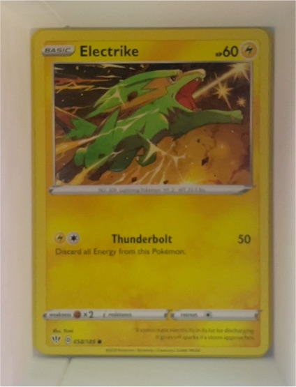 2020 Pokémon TCG Darkness Ablaze #058 Electrike — front