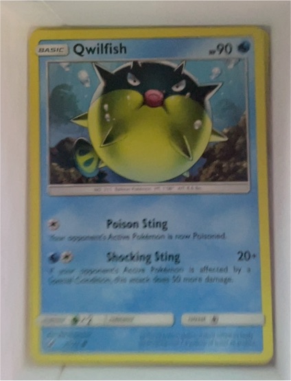 2017 Pokémon Shining Legends #21 Qwilfish — front