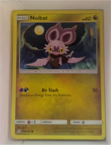 2019 Pokémon Sun & Moon Unified Minds #158 Noibat — front