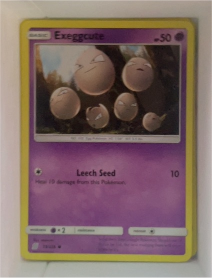 2019 Pokemon Unified Minds #73 Exeggcute — front