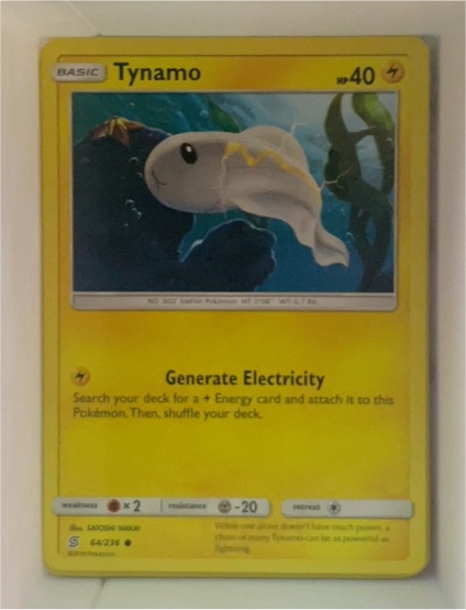 2019 Pokemon Unified Minds #64 Tynamo — front