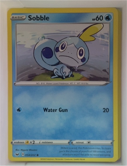2020 Pokémon Sword & Shield #054 Sobble — front