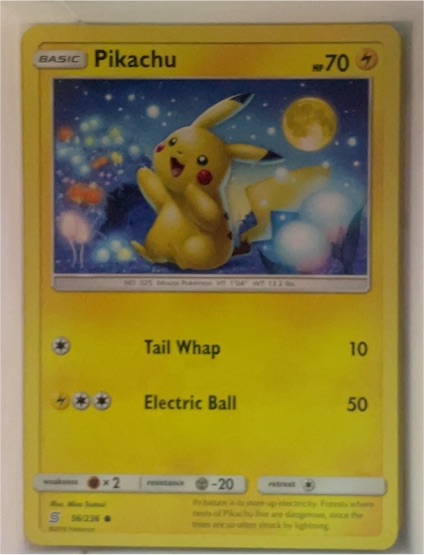 2019 Pokemon Sun & Moon Unified Minds #56 Pikachu — front